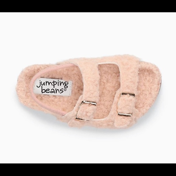 Jumping Beans® Magnetizing Toddler Girls' Faux-Fur Slide Sandals - Picture 2 of 5